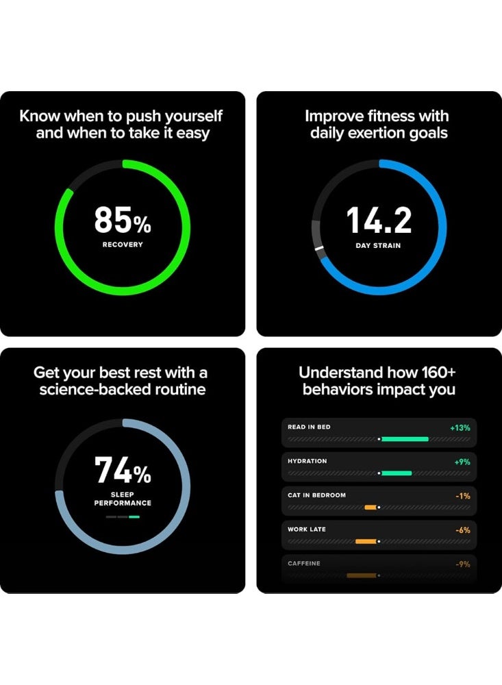 WHOOP 5.0/MG Activity Tracker - 12 Month Membership - Health and Fitness Wearable – 24/7 Activity and Sleep Tracker, Personalized Coaching, Menstrual Cycle Insights – 14+ Days Battery Life - Image 5